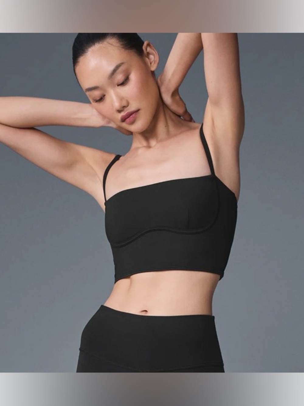 NEW Size Small Black ALO Airbrushed Streamlined Bra Tank Authentic NWT